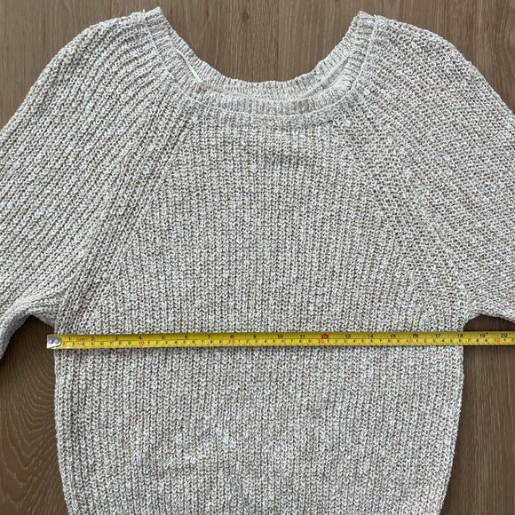 Free People Sweater Women Large Electric City Pullover Knit White Beige OB560520 - Picture 7 of 13